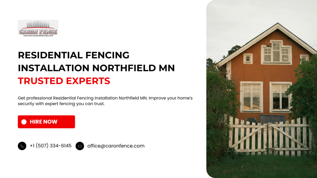 Residential Fencing Installation Northfield MN wood fence design