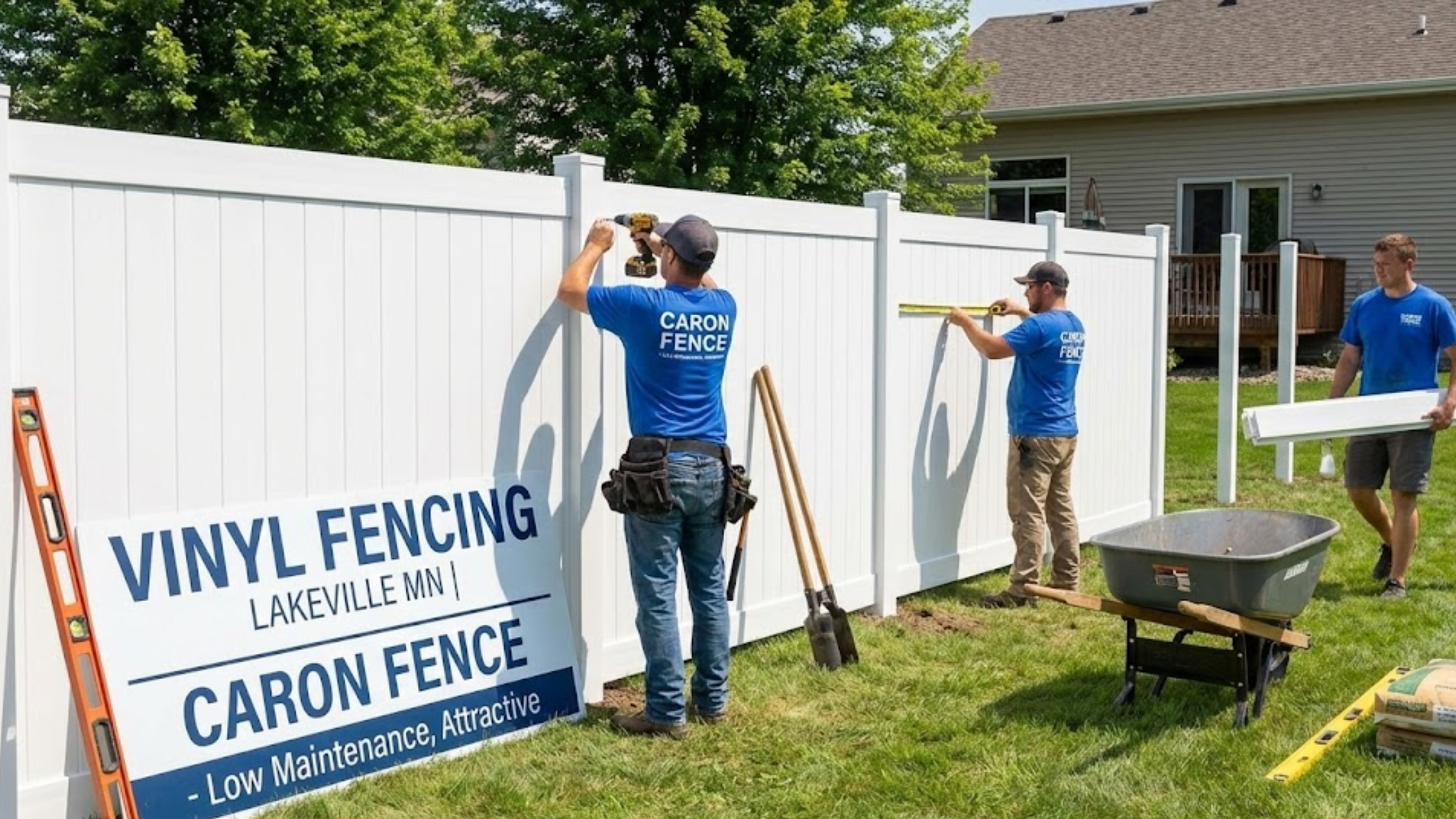 Vinyl Fencing Lakeville MN | Caron Fence - Low Maintenance