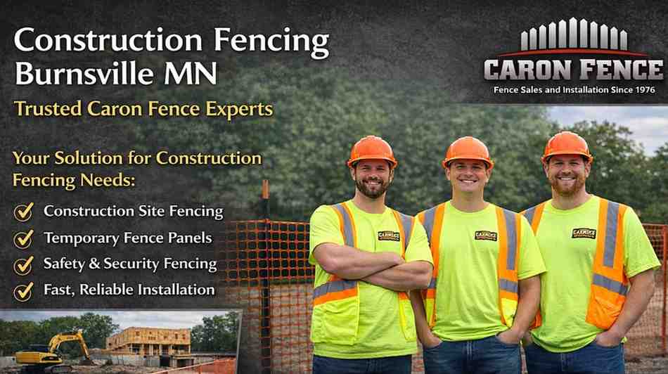 Construction Fencing Burnsville MN | Caron Fence Experts