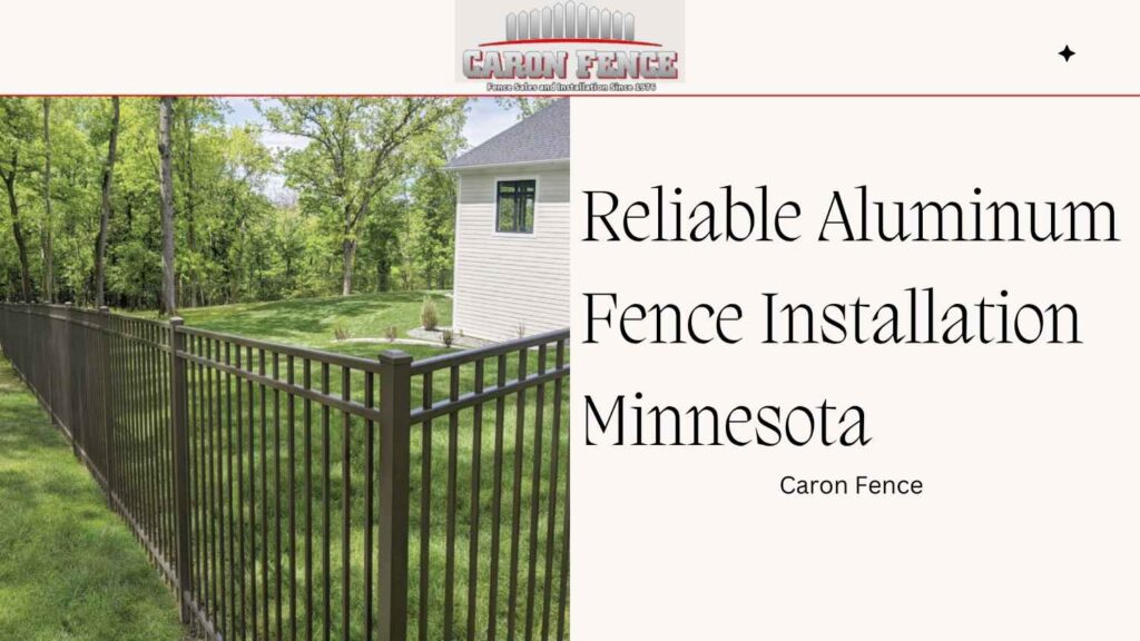 aluminum fence installation Minnesota