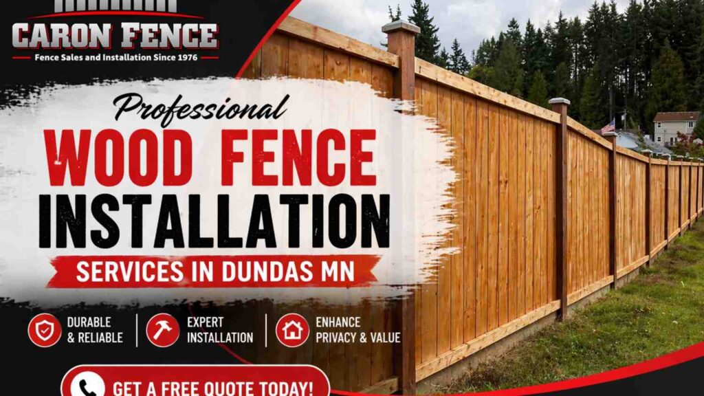 wood fence installation services in Dundas MN