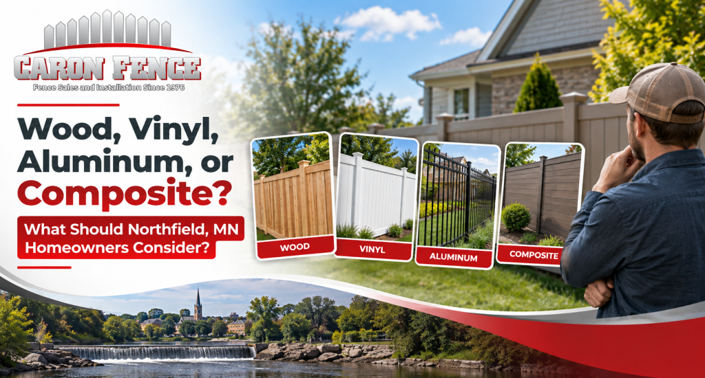 Fence material options for Northfield homes